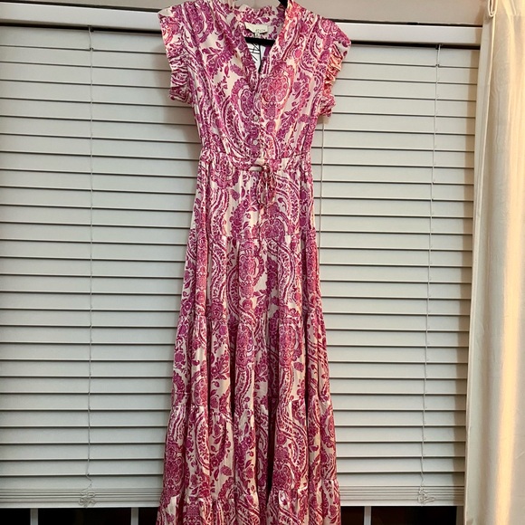 Pinch Dresses & Skirts - Pinch Pink and White Paisley Maxi Dress
